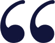 Quotation marks icon representing patient testimonials or reviews for dental services.